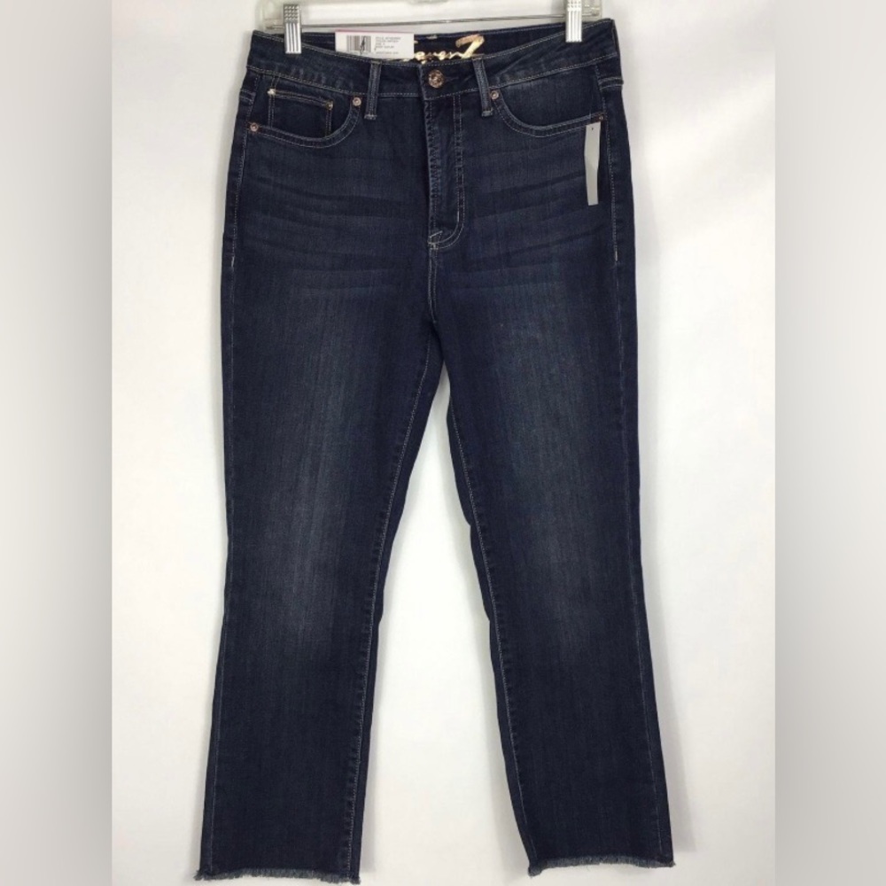 Seven7 raw hem jeans in Hayden style